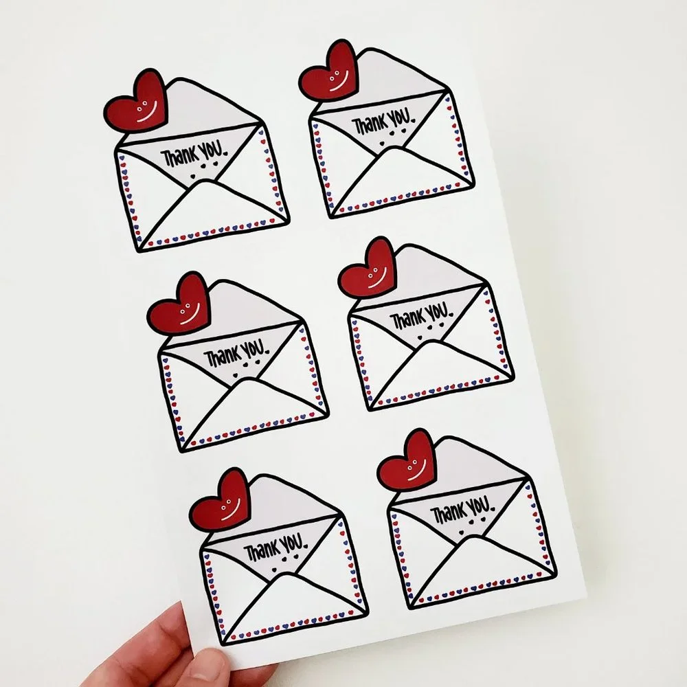 LB031STICKERS Custom Poshmark Stickers Thank You Mail Shipping Supplies - Picture 5 of 6